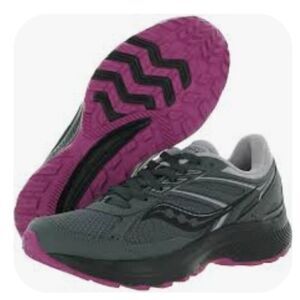 Saucony Cohesion TR14 Trail Running 14 Athletic Shoes Sneakers Charcoal/Lilac‎
